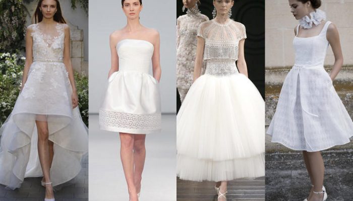 Vestidos de novia cortos 2017, ¡marca la diferencia!