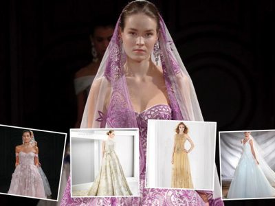 Vestidos de novia de colores 2017, ¡sé única!