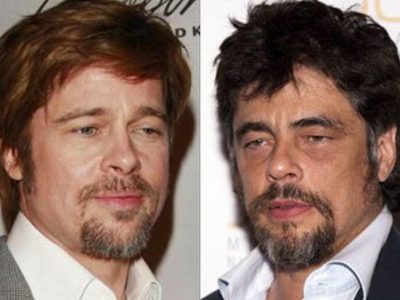 10 parecidos razonables entre famosos: Brad Pitt y Benicio del Toro