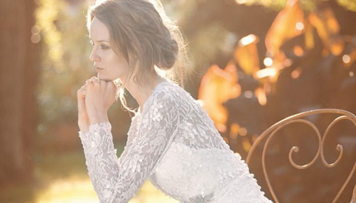Vestidos de novia de manga larga 2017, estilo sofisticado