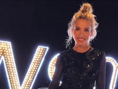 Elsa Pataky transparencias, brillos y peinado casual para Women'Secret