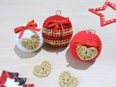 Manualidades de crochet: Bolas de Navidad de ganchillo