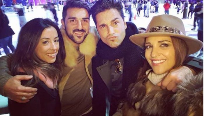 Paula Echevarría y David Bustamante encuentro asturiano y futbolístico en NY