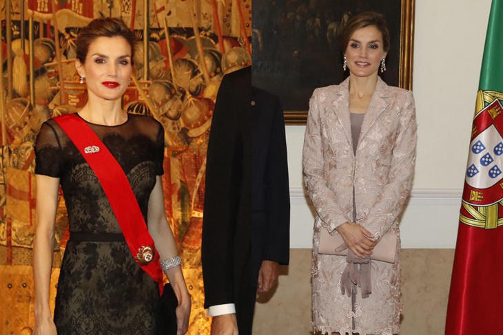 Reina Letizia repasamos sus looks en su visita a Portugal