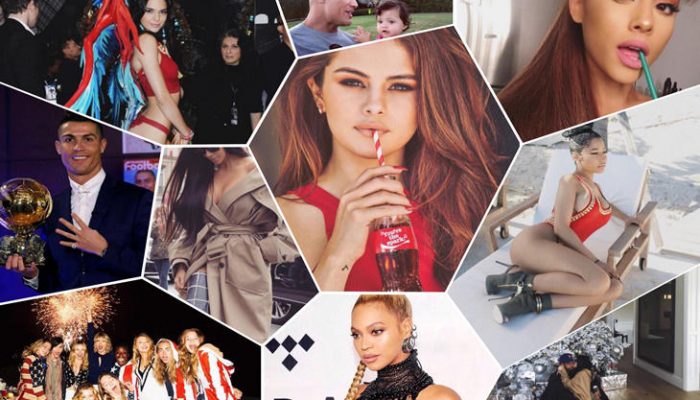 Los 10 famosos más seguidos en Instagram en 2016
