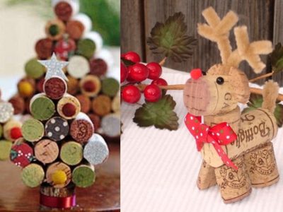Adornos de Navidad con tapones de corcho: Manualidades fáciles