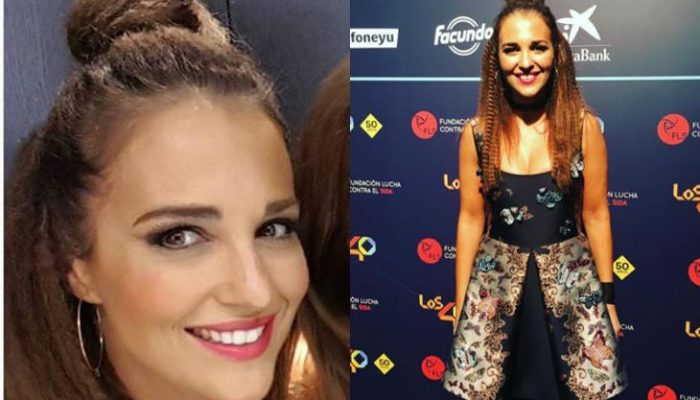 Paula Echevarría, peinado rock en Los 40 Music Awards 2016
