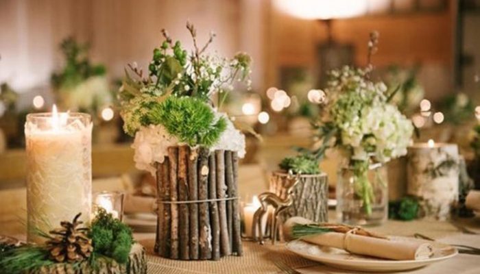 Centros de mesa para bodas de madera, ¡ideas increíbles!