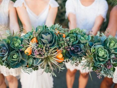 Ramos de novia con verduras y frutas, ¡las ideas más sorprendentes!