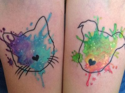 Tatuajes de perros y gatos, ideas para recordar