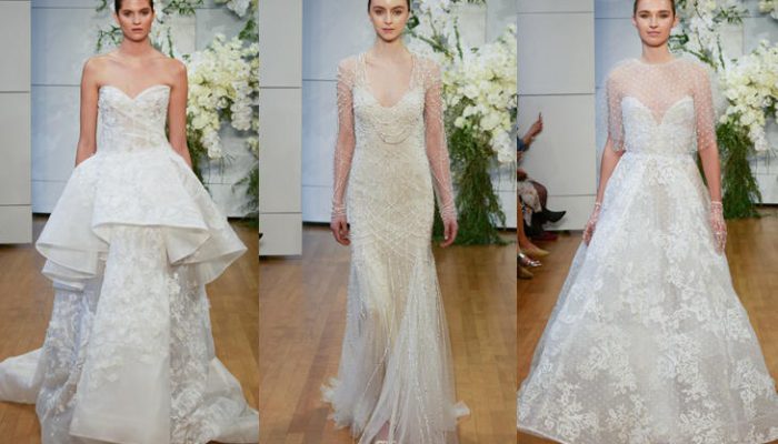 Vestidos de novia Monique Lhuillier 2018, colección chic