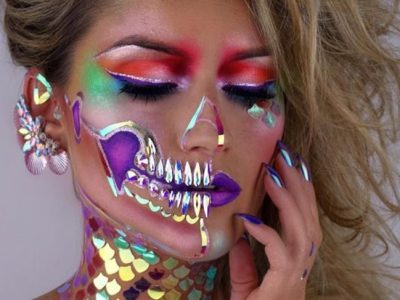 Maquillaje de esqueleto para Halloween, ¡ideas alucinantes!