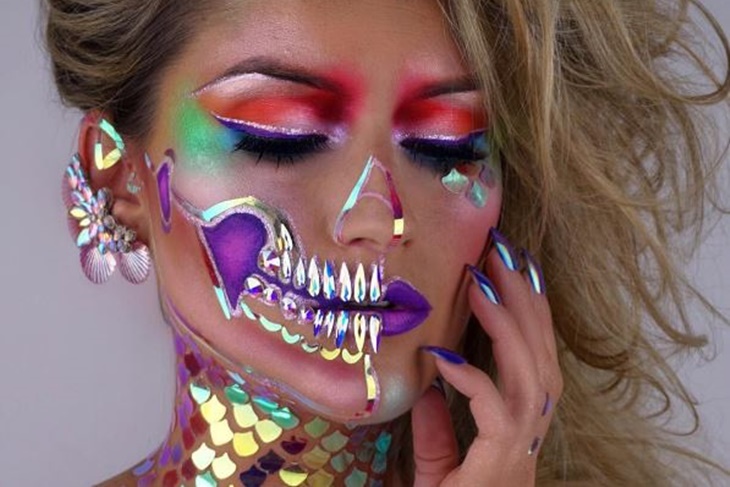 Maquillaje de esqueleto para Halloween, ¡ideas alucinantes!