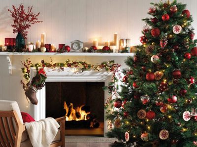 Decoración de chimeneas en Navidad, ilumina tu hogar