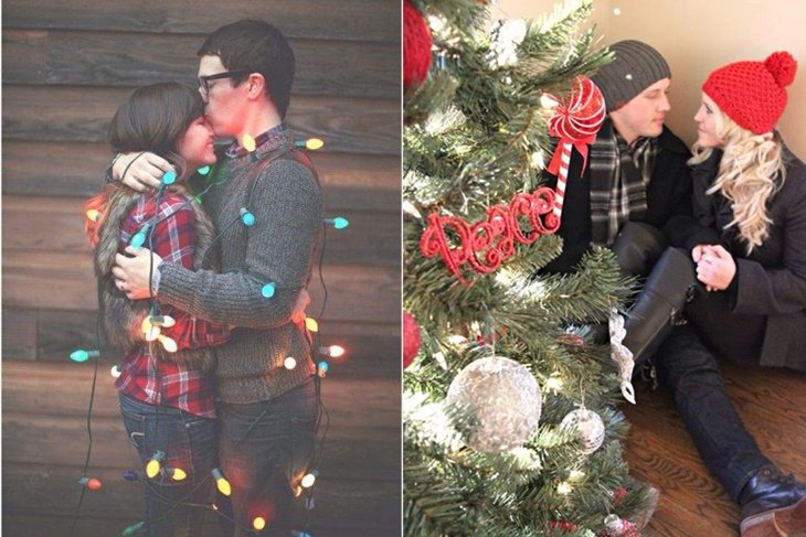 Fotos originales y románticas para hacerte en Navidad con tu pareja